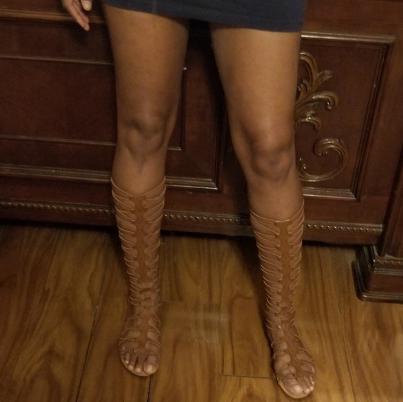 Brown Gladiator Shoes - Picture 5 of 5